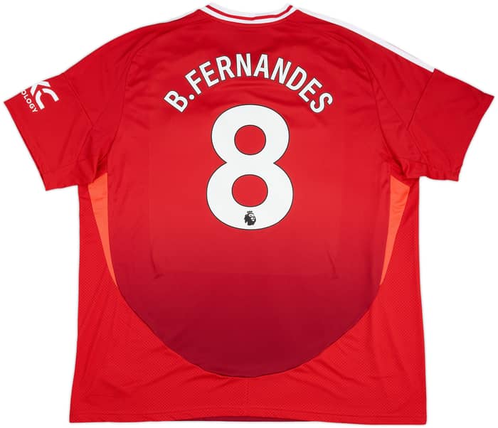 2024-25 Manchester United Home Shirt B.Fernandes #8 - 10/10 - (3XL)