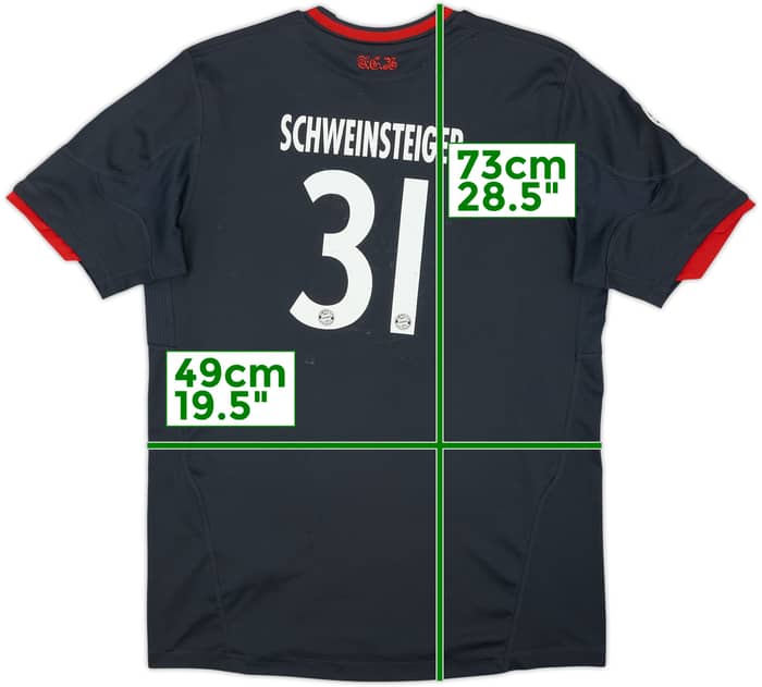 2010-11 Bayern Munich Third Shirt Schweinsteiger #31 - 5/10 - (XL.Boys)
