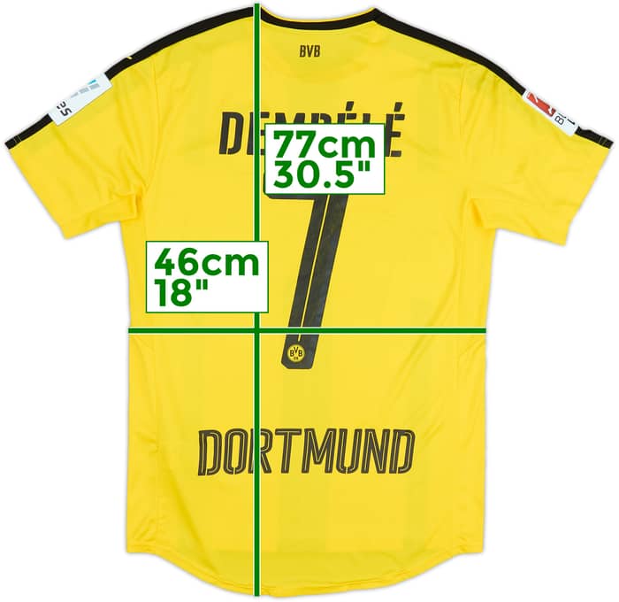 2016-17 Borussia Dortmund Home Shirt Dembele #7 - 6/10 - (S)