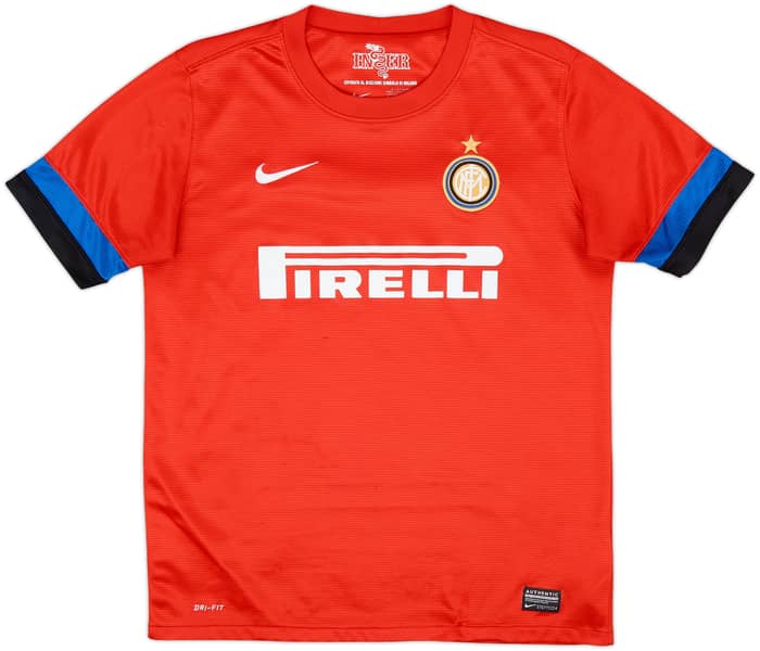 2012-13 Inter Milan Away Shirt J. Zanetti #4 - 6/10 - (XL.Boys)