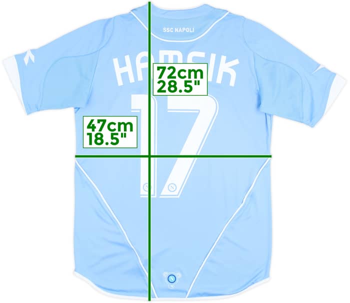 2007-08 Napoli Home Shirt Hamsik #17 - 6/10 - (S)