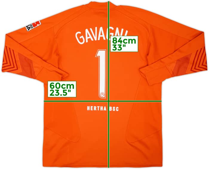 2005-06 Hertha Berlin GK Shirt Gavagni #1 - 8/10 - (XL)