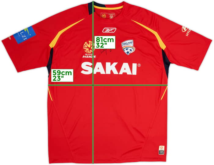 2008-09 Adelaide United Signed Home Shirt - 8/10 - (XL)