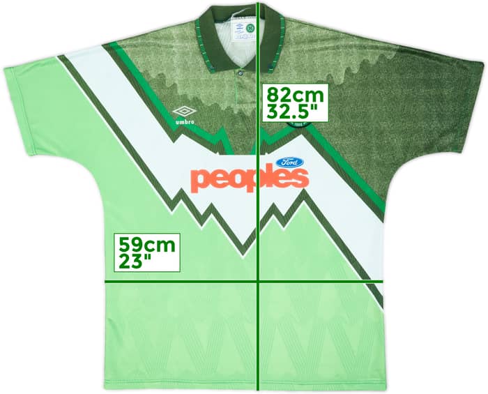Camiseta de visitante del Celtic 1991-92 - 9/10 - (XL)
