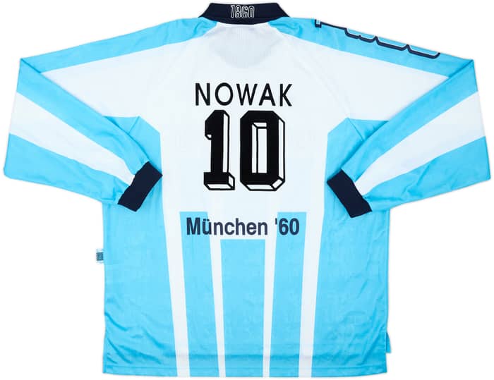 1996-97 1860 Munich Home L/S Shirt Nowak #10 - 9/10 - (XXL)