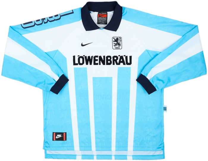 1996-97 1860 Munich Home L/S Shirt Nowak #10 - 9/10 - (XXL)