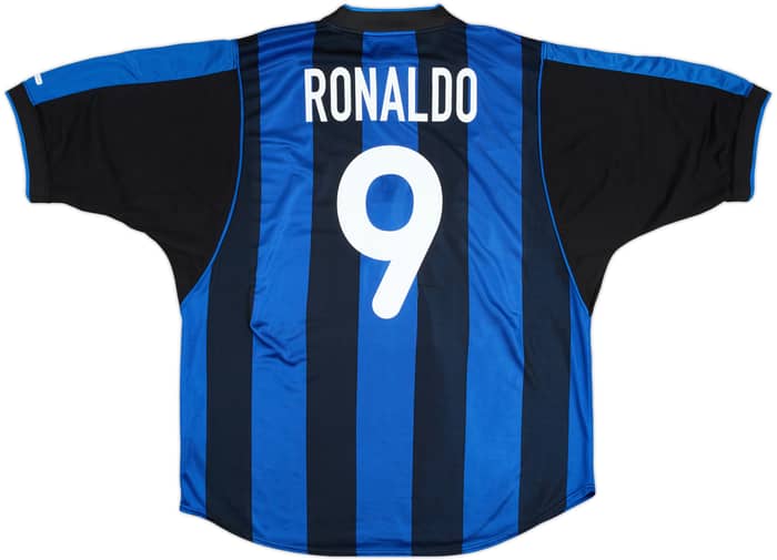 2000-01 Inter Milan Home Shirt Ronaldo #9 - 8/10 - (XL)