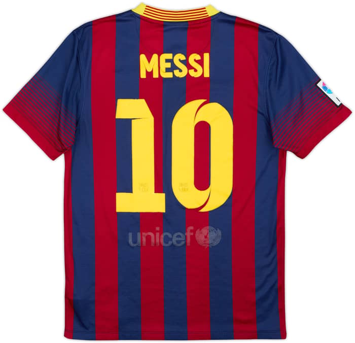 2013-14 Barcelona Home Shirt Messi #10 - 5/10 - (S)