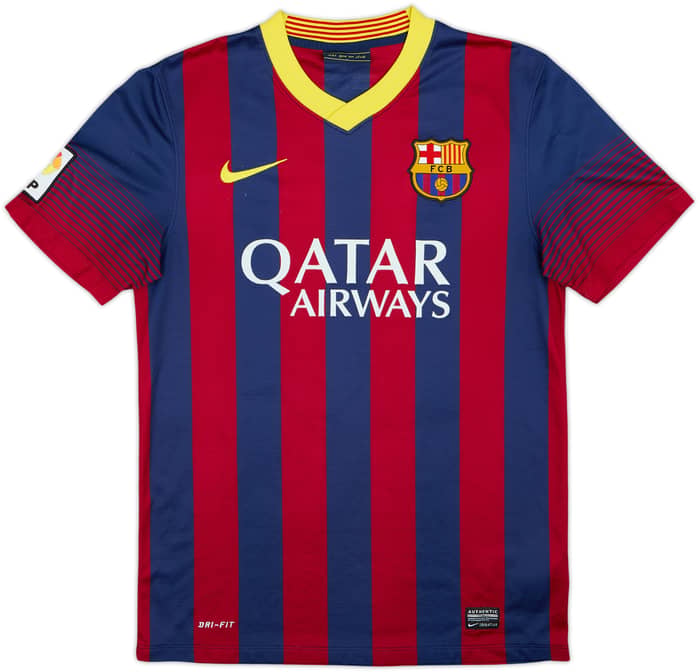 2013-14 Barcelona Home Shirt Messi #10 - 5/10 - (S)