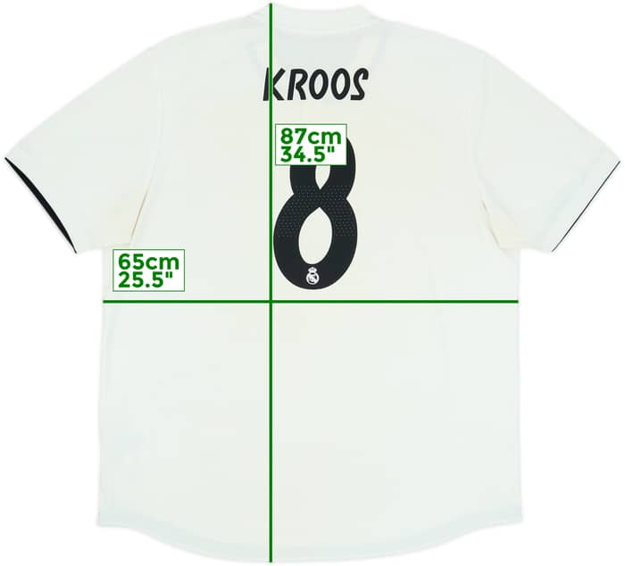 2018-19 Real Madrid Authentic Home Shirt Kroos #8 - 5/10 - (XXL)