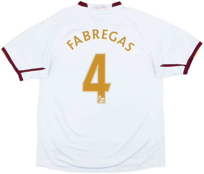2007-08 Arsenal Away Shirt Fabregas #4 - 8/10 - (L)
