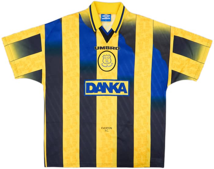 1996-98 Everton Away Shirt Ferguson #9 - 6/10 - (XL)