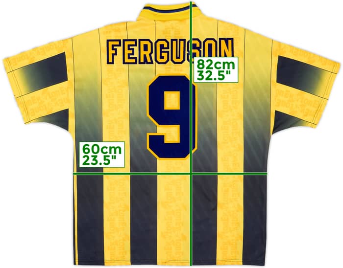1996-98 Everton Away Shirt Ferguson #9 - 6/10 - (XL)