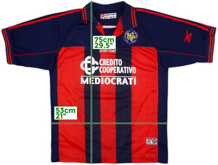 2002-03 Cosenza Youth Match Issue Home Shirt #13