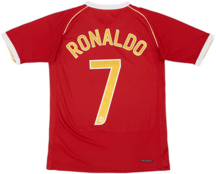 2006-07 Manchester United Home Shirt Ronaldo #7 - 6/10 - (XL.Boys)