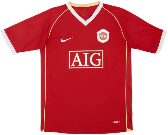 2006-07 Manchester United Home Shirt Ronaldo #7 - 6/10 - (XL.Boys)