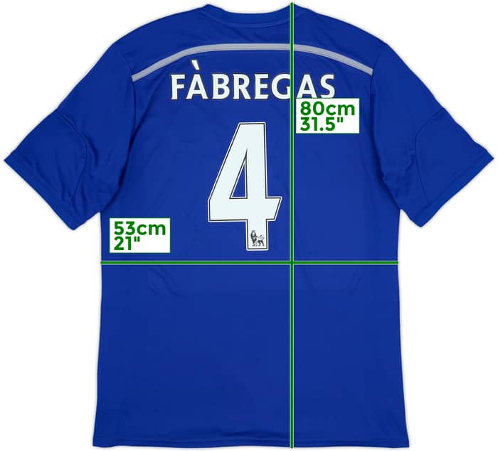 2014-15 Chelsea Home Shirt Fabregas #4 - 5/10 - (XL)