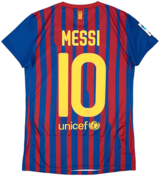 2011-12 Barcelona Home Shirt Messi #10 - 8/10 - (Women's S)