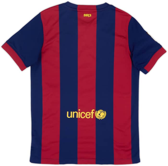 2014-15 Barcelona Home Shirt - 8/10 - (L.Boys)