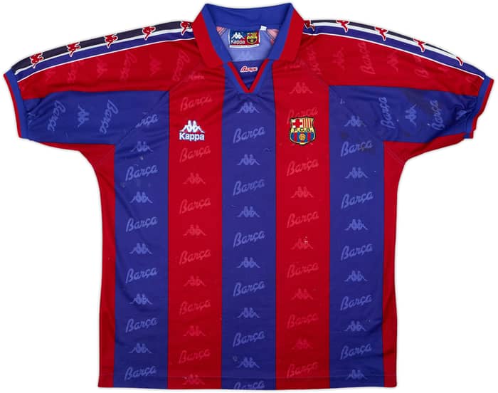 1995-97 Barcelona Home Shirt - 5/10 - (XL)
