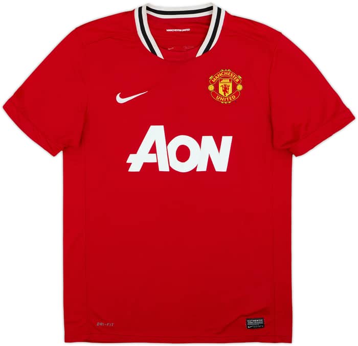 2011-12 Manchester United Home Shirt Champions #19 - 6/10 - (M)