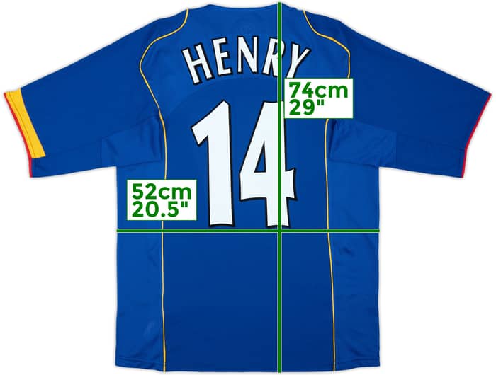 2004-06 Arsenal Away Shirt Henry #14 - 10/10 - (M)