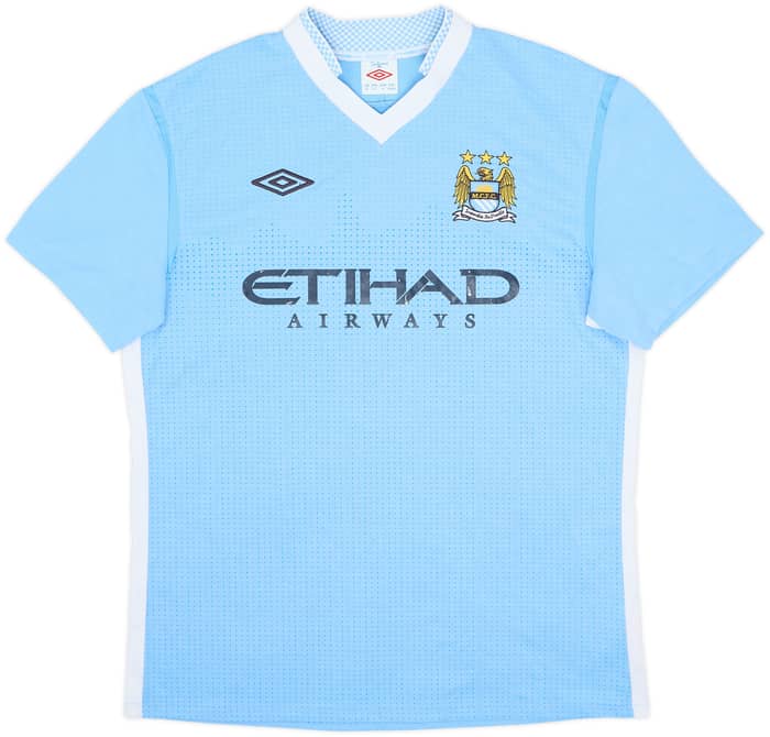 2011-12 Manchester City Home Shirt Kun Aguero #16 - 6/10 - (L)