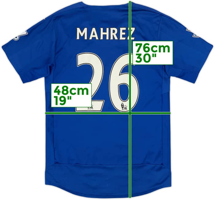 2015-16 Leicester Home Shirt Mahrez #26 - 5/10 - (M)