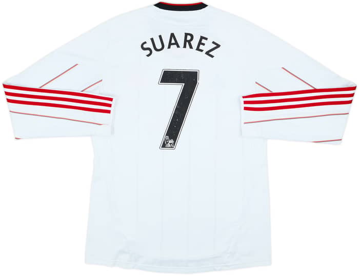 Camiseta de visitante de manga larga del Liverpool 2010-11 Suarez #7 - 5/10 - (M)