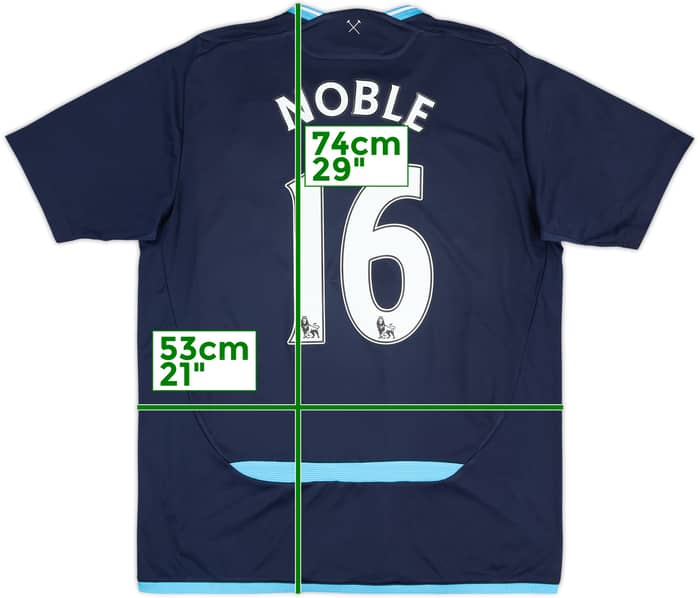 2009-10 West Ham Away Shirt Noble #16 - 7/10 - (M)