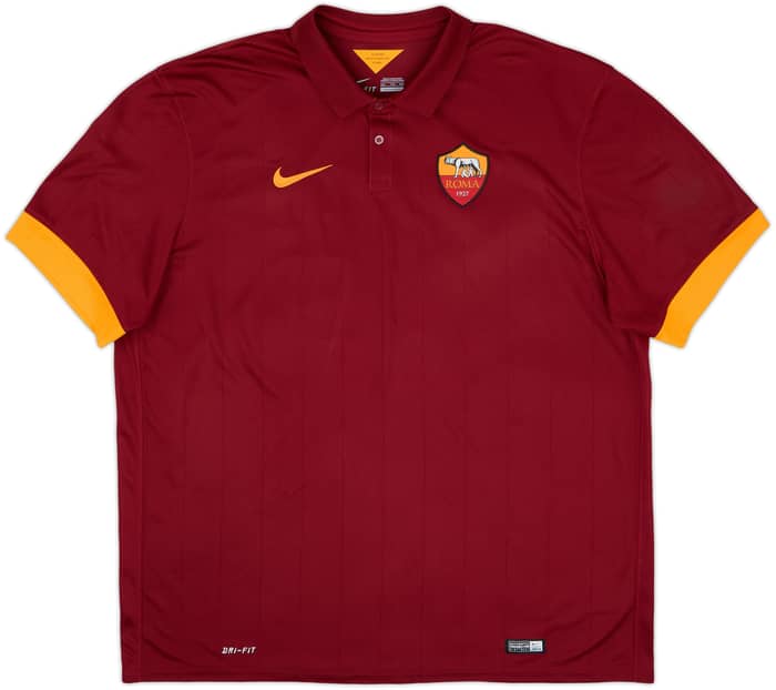 2014-15 Roma Home Shirt De Rossi #16 - 8/10 - (XXL)