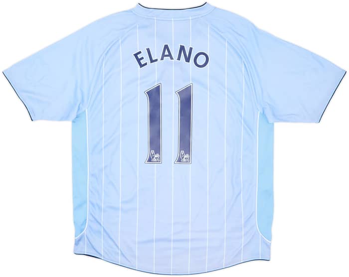 2007-08 Manchester City Home Shirt Elano #11 - 6/10 - (L)