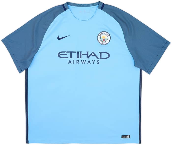 2016-17 Manchester City Home Shirt Kompany #4 - 8/10 - (XXL)
