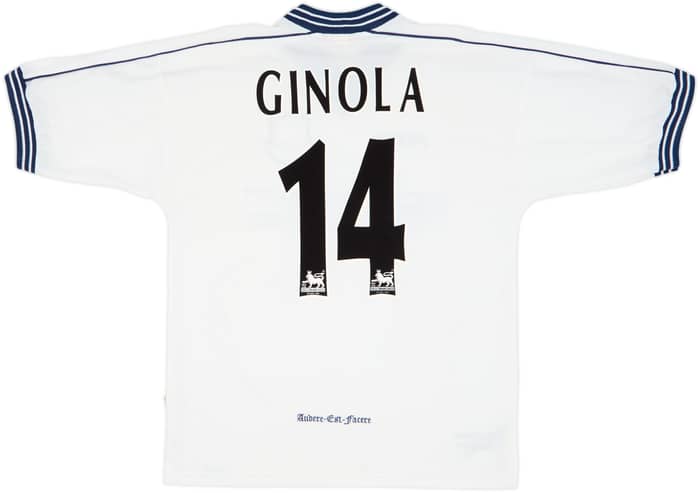 1997-99 Tottenham Home Shirt Ginola #14 - 8/10 - (M)