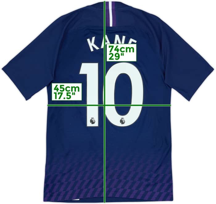2019-20 Tottenham Authentic Away Shirt Kane #10 - 9/10 - (S)