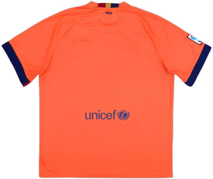 2014-15 Barcelona Away Shirt - 5/10 - (XL)