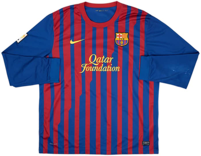 2011-12 Barcelona Home L/S Shirt Messi #10 - 5/10 - (XL)