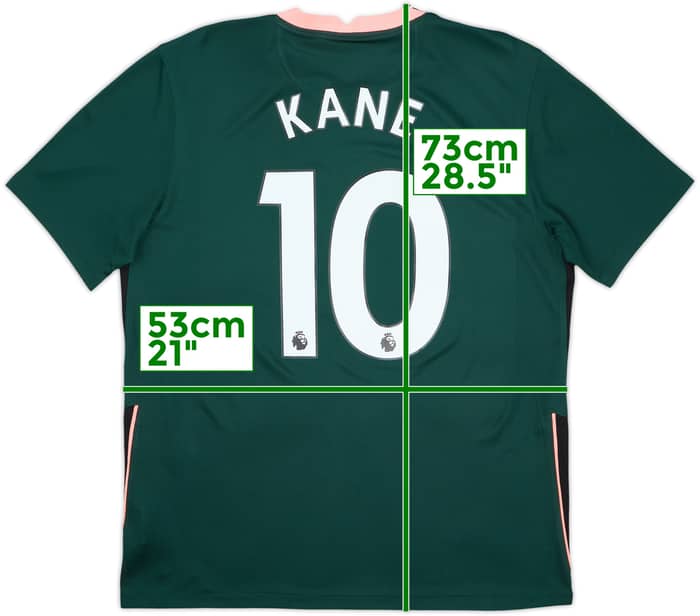 2020-21 Tottenham Away Shirt Kane #10 - 8/10 - (L)