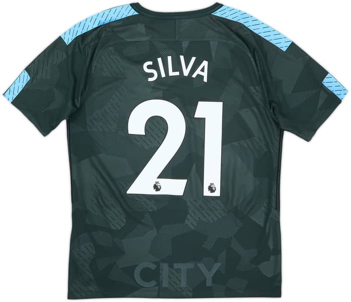 2017-18 Manchester City Third Shirt Silva #21 - 7/10 - (M)