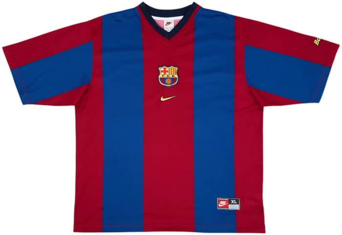 1998-00 Barcelona Basic Home Shirt Rivaldo #11 - 10/10 - (XL)