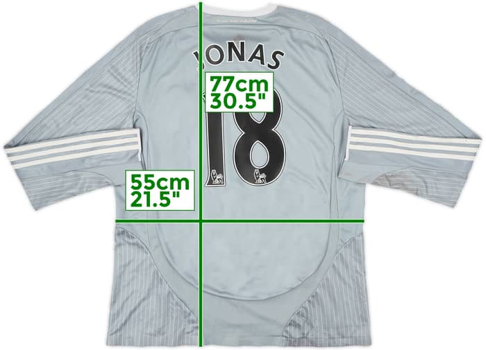2008-09 Newcastle Player Issue Third L/S Shirt Jonas #18 - 8/10 - (XL)