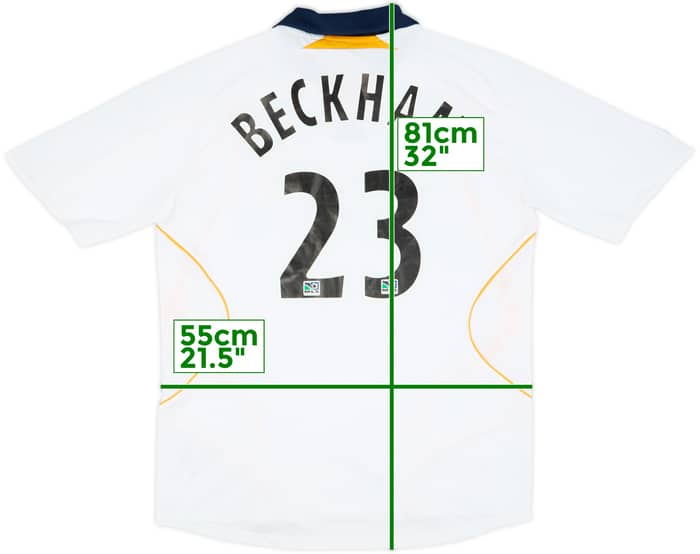 2007-08 LA Galaxy Home Shirt Beckham #23 - 5/10 - (L)