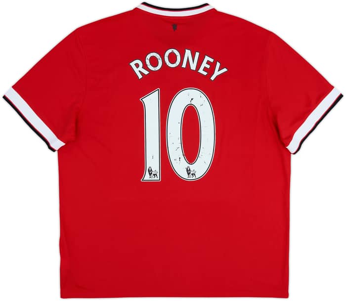2014-15 Manchester United Home Shirt Rooney #10 - 4/10 - (XXL)