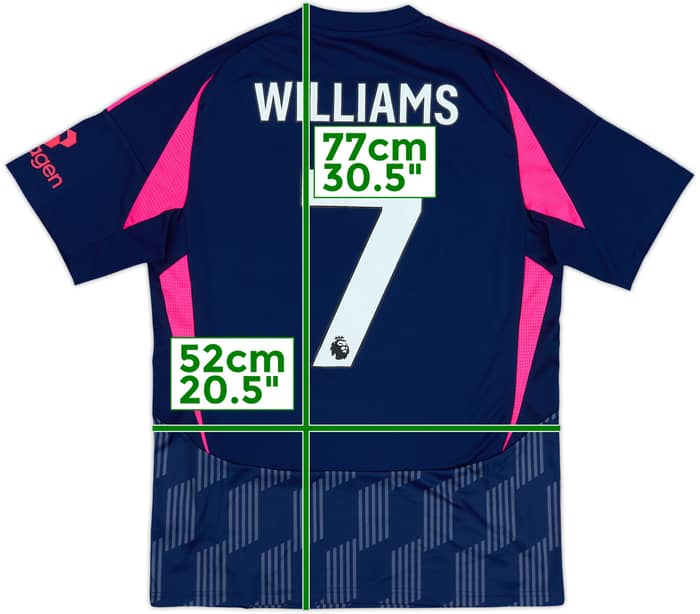 2024-25 Nottingham Forest Away Shirt Williams #7 - 6/10 - (L)
