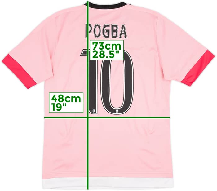 2015-16 Juventus Away Shirt Pogba #10 - 8/10 - (M)