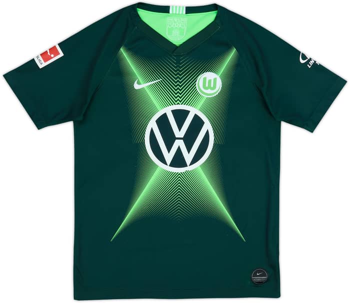 2019-20 Wolfsburg Home Shirt Roussillon #15 - 6/10 - (XL.Boys)