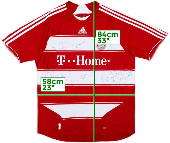 Camiseta de local firmada por la plantilla del Bayern Munich 2008-09 - 6/10 - (XXL)