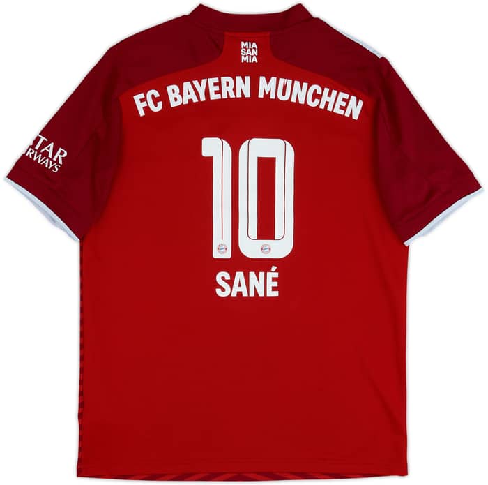 2021-22 Bayern Munich Home Shirt Sane #10 - 7/10 - (XL.Boys)