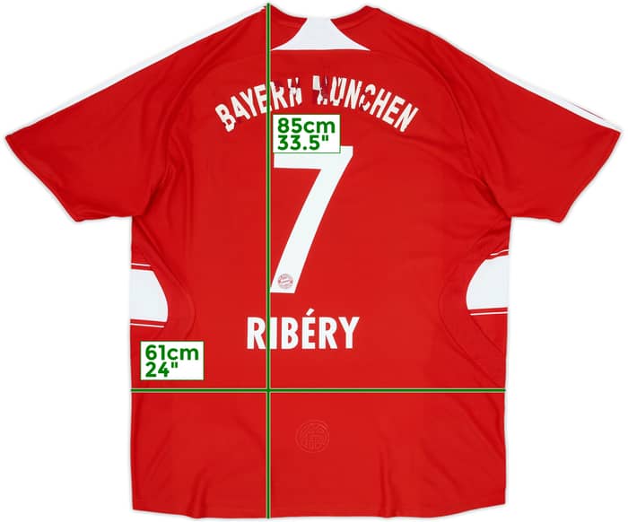 2008-09 Bayern Munich Home Shirt Ribery #7 - 5/10 - (XL)