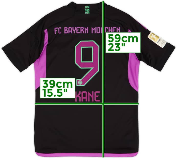 2023-24 Bayern Munich Away Shirt Kane #9 - 10/10 - (M.Boys)